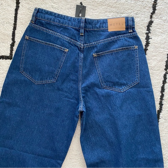 NWT MOTEL EXTRA WIDE JEANS INDIGO BLUE - Picture 10 of 12